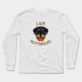 dog rottweiler dog I am rottweiler Long Sleeve T-Shirt